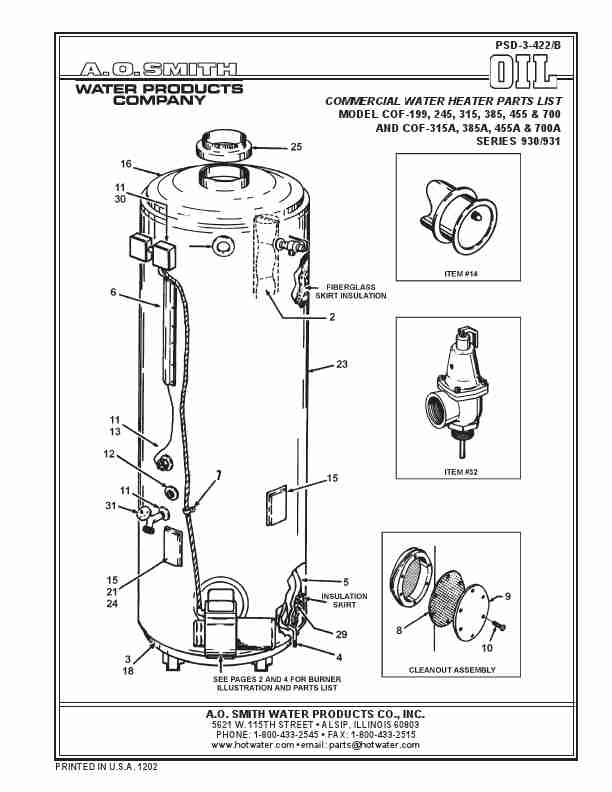 A O  Smith Water Heater 930 Series-page_pdf